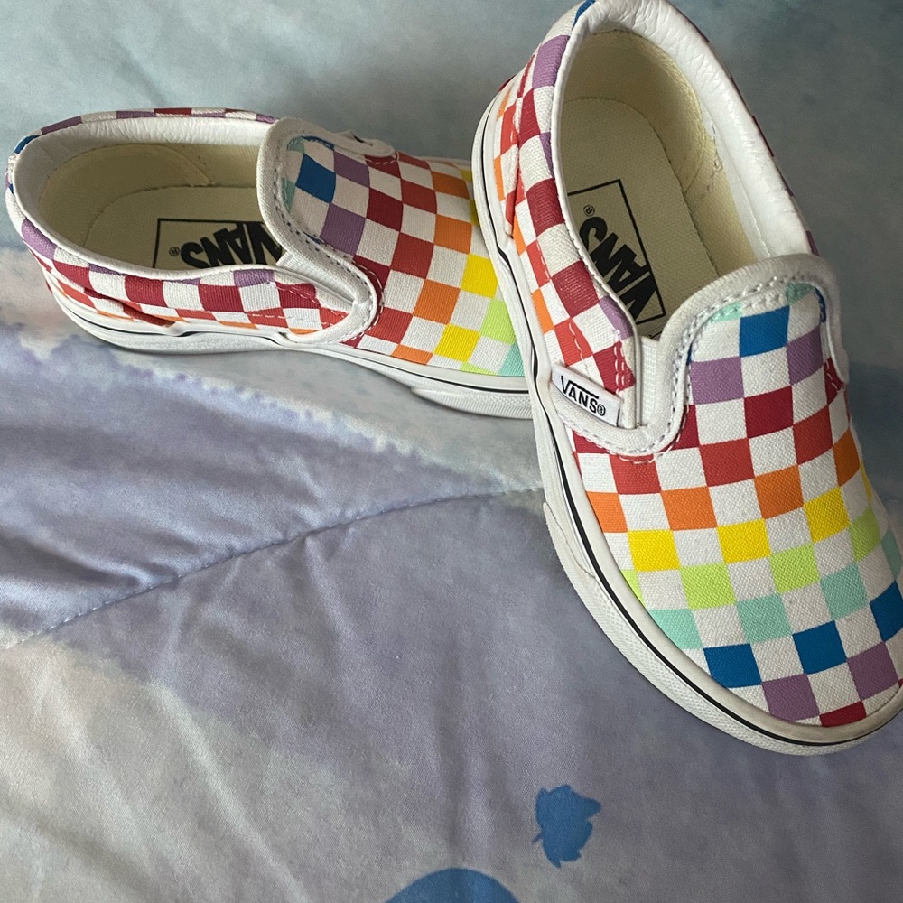 Kids - Toddler Vans rainbow checkered